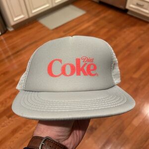 Diet Coke Gray and White Trucker Hat